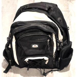 CAPTAIN STAG Expandable Hiking Backpack Black Padded Sturdy Excellent Condition